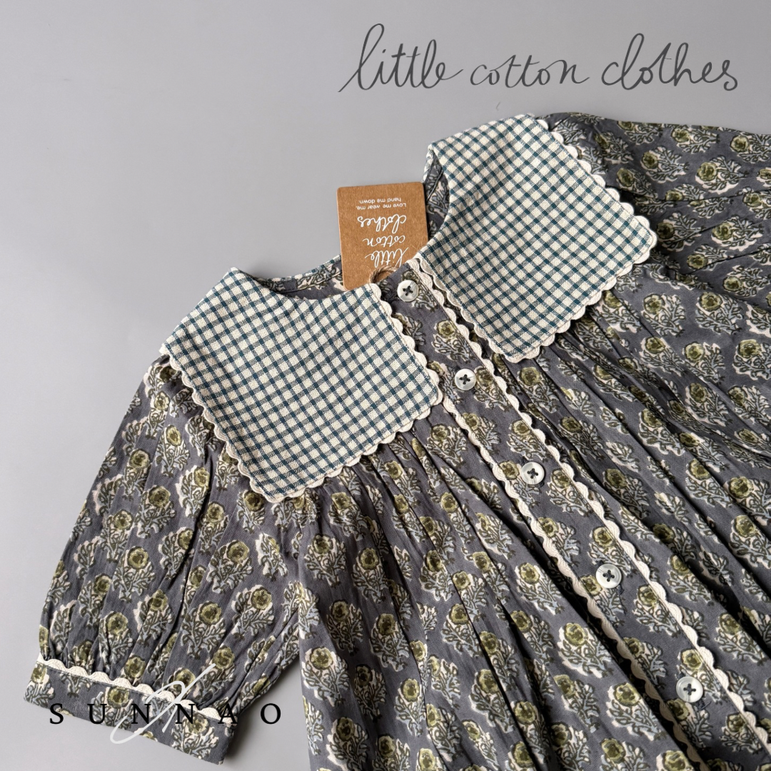 【送料無料】<Little Cotton Clothes> Lara Blouse Thistle Floral（2-6Y）