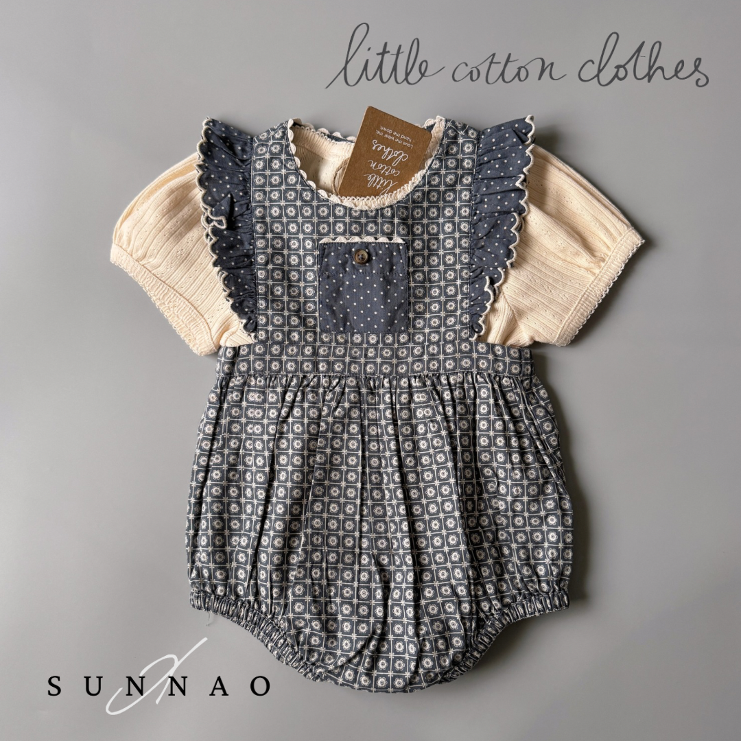 【送料無料】<Little Cotton Clothes>  Bridget Romper Tessera Floral（6M-3Y）