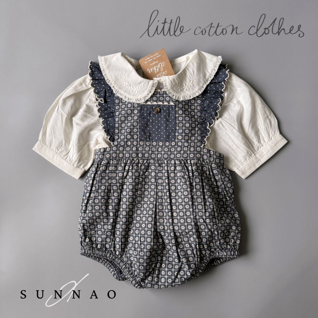 【送料無料】<Little Cotton Clothes>  Bridget Romper Tessera Floral（6M-3Y）