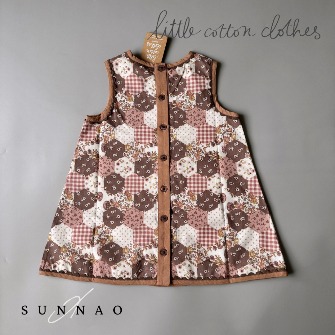 【送料無料】<Little Cotton Clothes> Hannah Dress Patchwork Print（2-7Y）