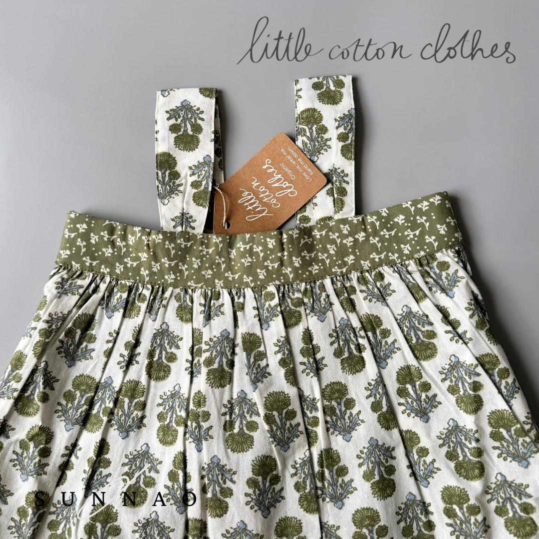 【送料無料】<Little Cotton Clothes> Lissy Sun Top Jaipur Floral in Fern（2-6Y）