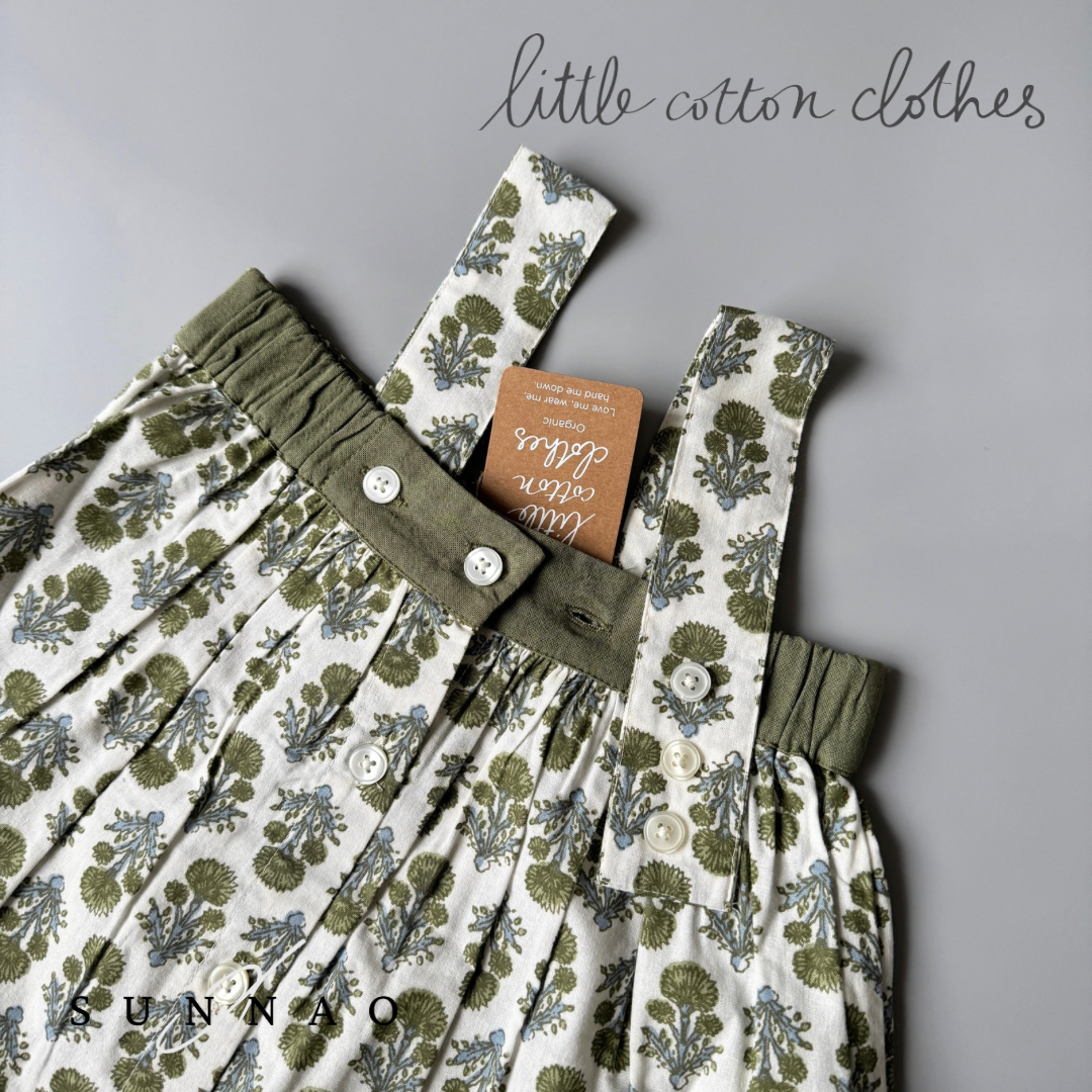 【送料無料】<Little Cotton Clothes> Lissy Sun Top Jaipur Floral in Fern（2-6Y）