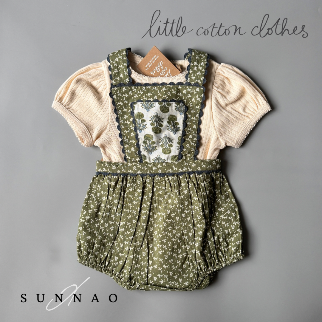 【送料無料】<Little Cotton Clothes> Dhalia Romper Hawthorn Floral （6M-4Y）