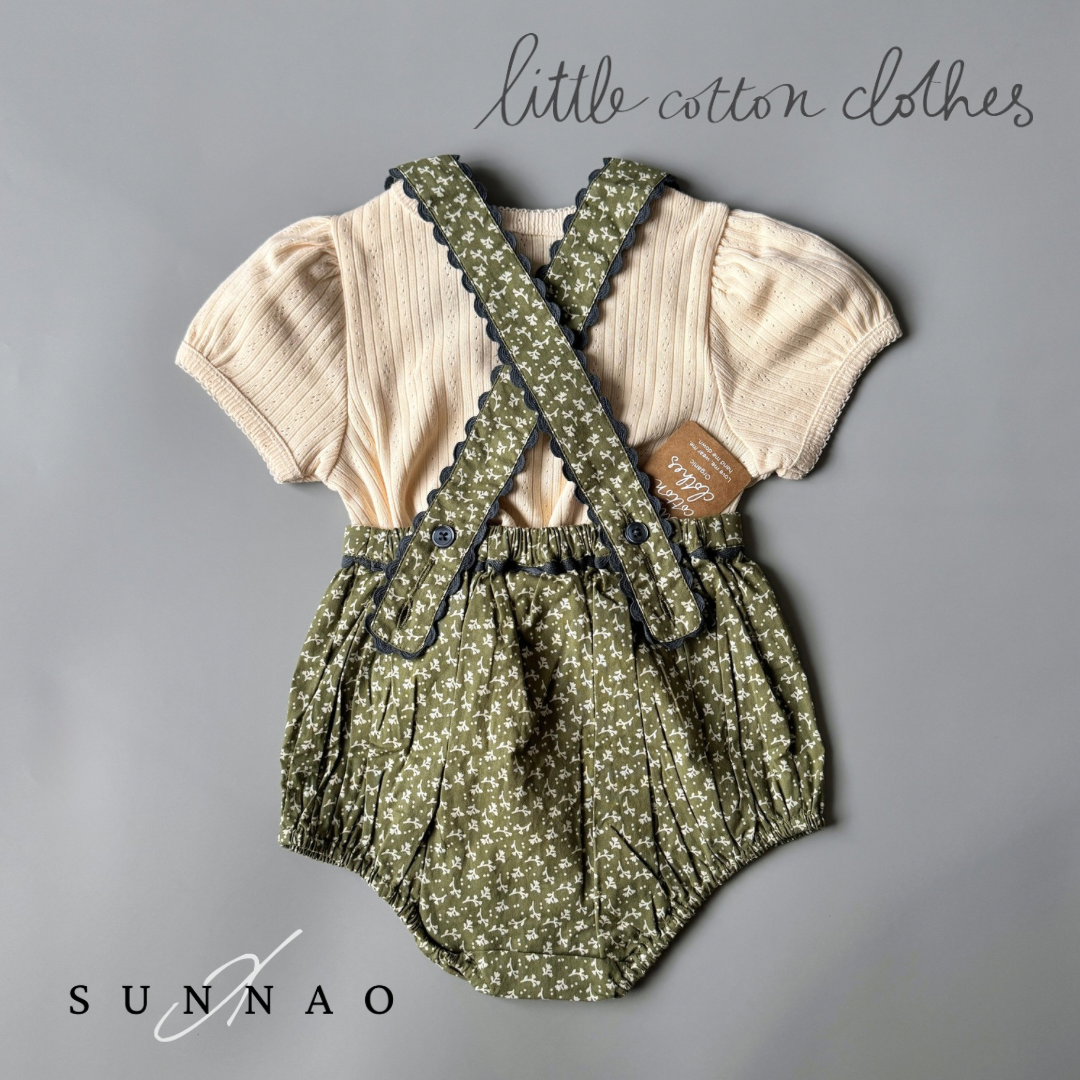 【送料無料】<Little Cotton Clothes> Dhalia Romper Hawthorn Floral （6M-4Y）