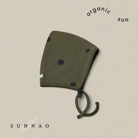 <Organic zoo>Olive Dots Bonnet（6M-12M）-Organic zoo-SUNNAO