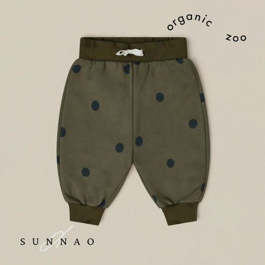 <Organic zoo>Olive Dots Sweatpants（6M-5Y）-Organic zoo-SUNNAO