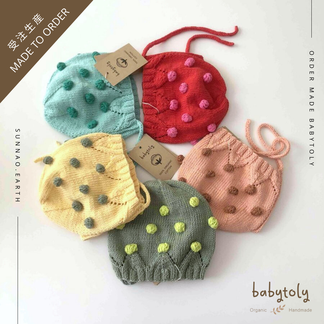 【予約／オーダー会】<Babytoly> BLOSSOM POPCORN BONNET（0M-4Y）-Babytoly-SUNNAO