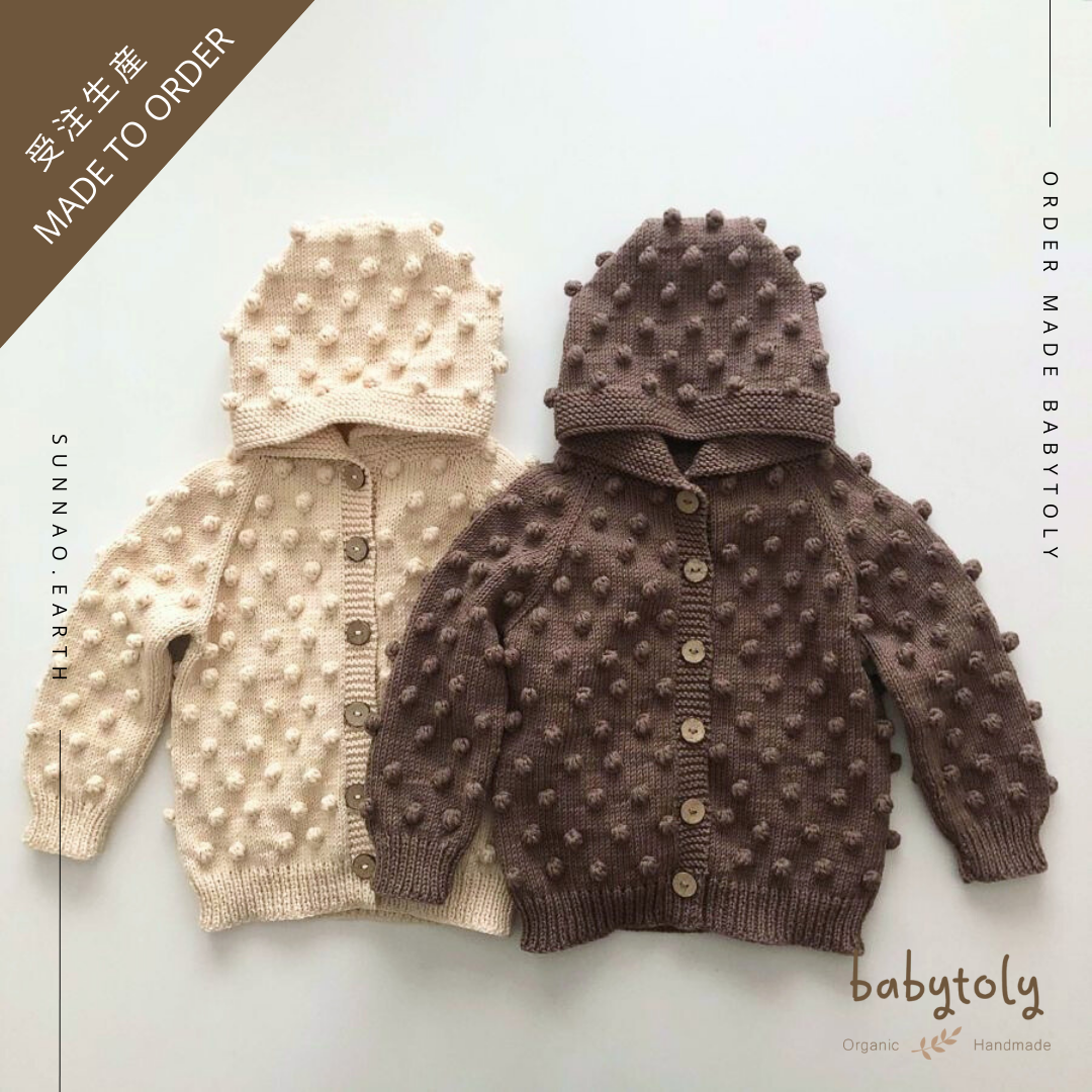 【予約／オーダー会】<Babytoly> POPCORN HOODIE JACKET（0M-8Y）-Babytoly-SUNNAO