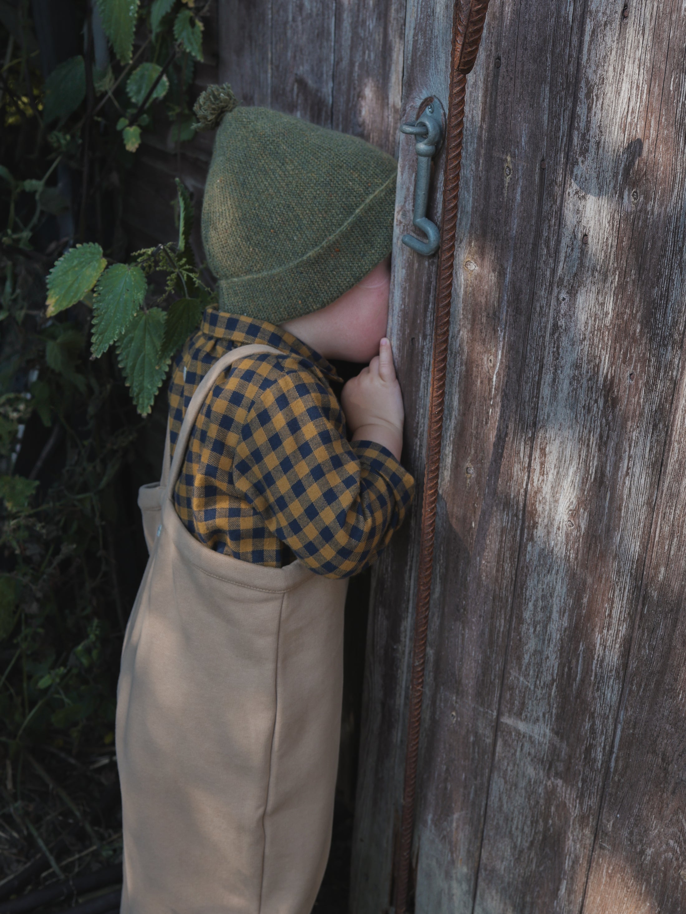 <Organic zoo>Blueberry Gingham Shirt（1Y-5Y）