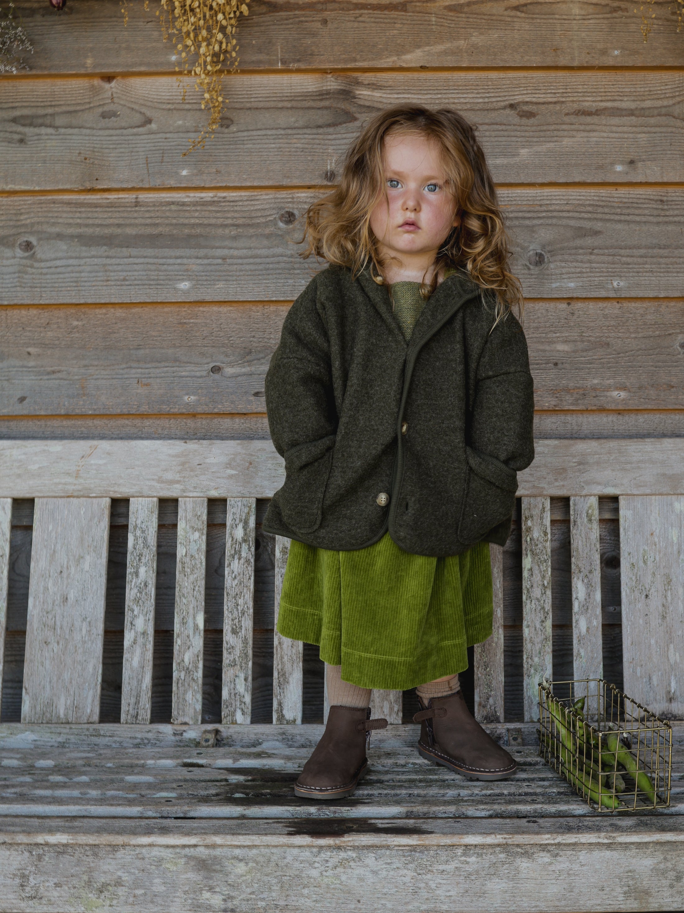 <Organic zoo>Basil Wool Jacket （1Y-4Y）