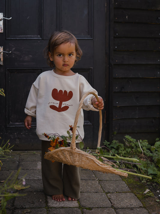 <Organic zoo>Plant Slogan Sweatshirt  （6M-5Y）