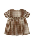 Gallery viewerに画像を読み込む, <Organic zoo>Chestnut Gingham Gather Dress（1-4Y）
