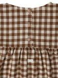 Gallery viewerに画像を読み込む, <Organic zoo>Chestnut Gingham Gather Dress（1Y-4Y）
