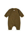 Gallery viewerに画像を読み込む, <Organic zoo>Blueberry Gingham Onesie（0M-12M）
