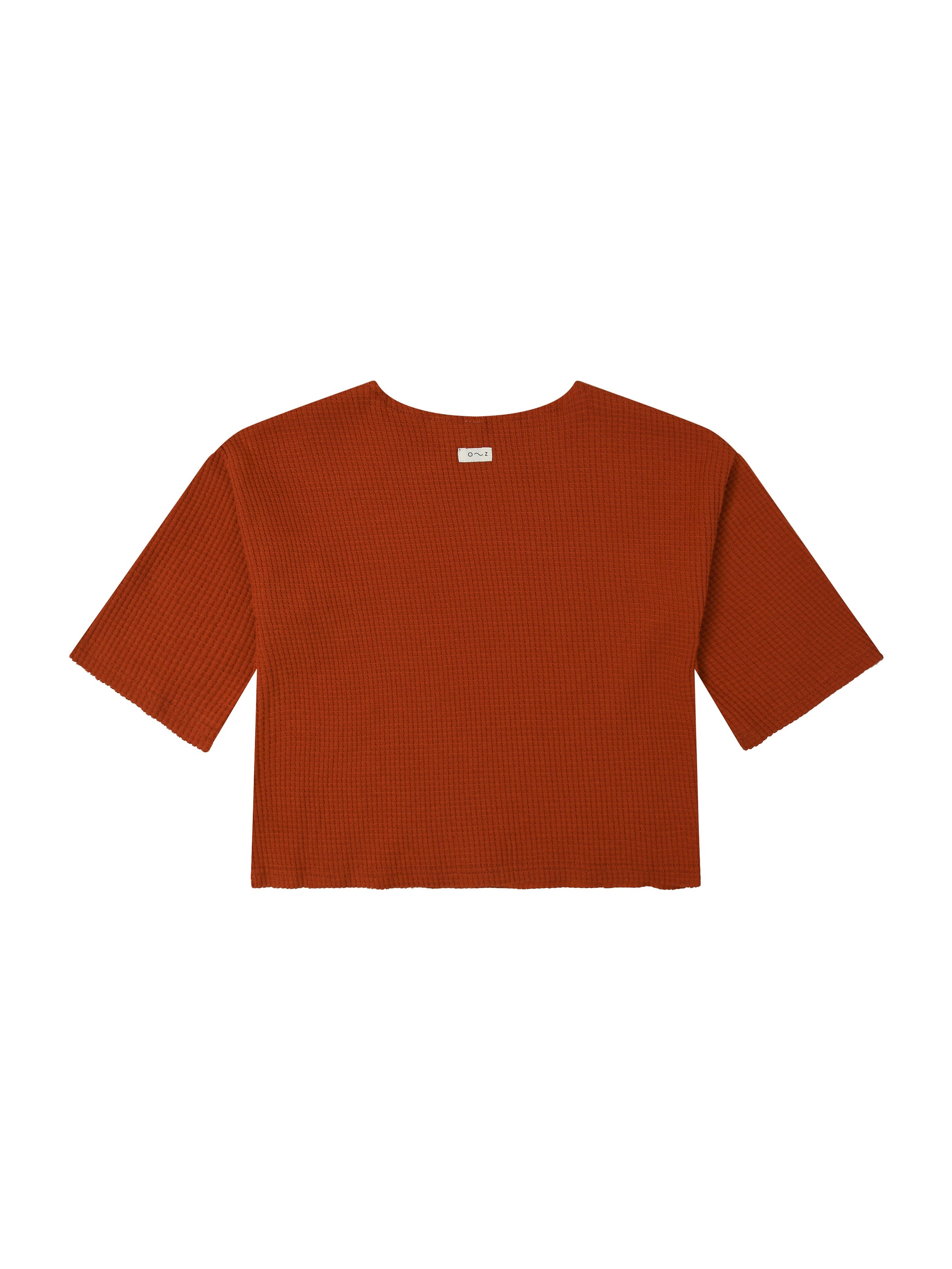 <Organic zoo>Paprika Waffle Boxy Sweatshirt（1Y-4Y）