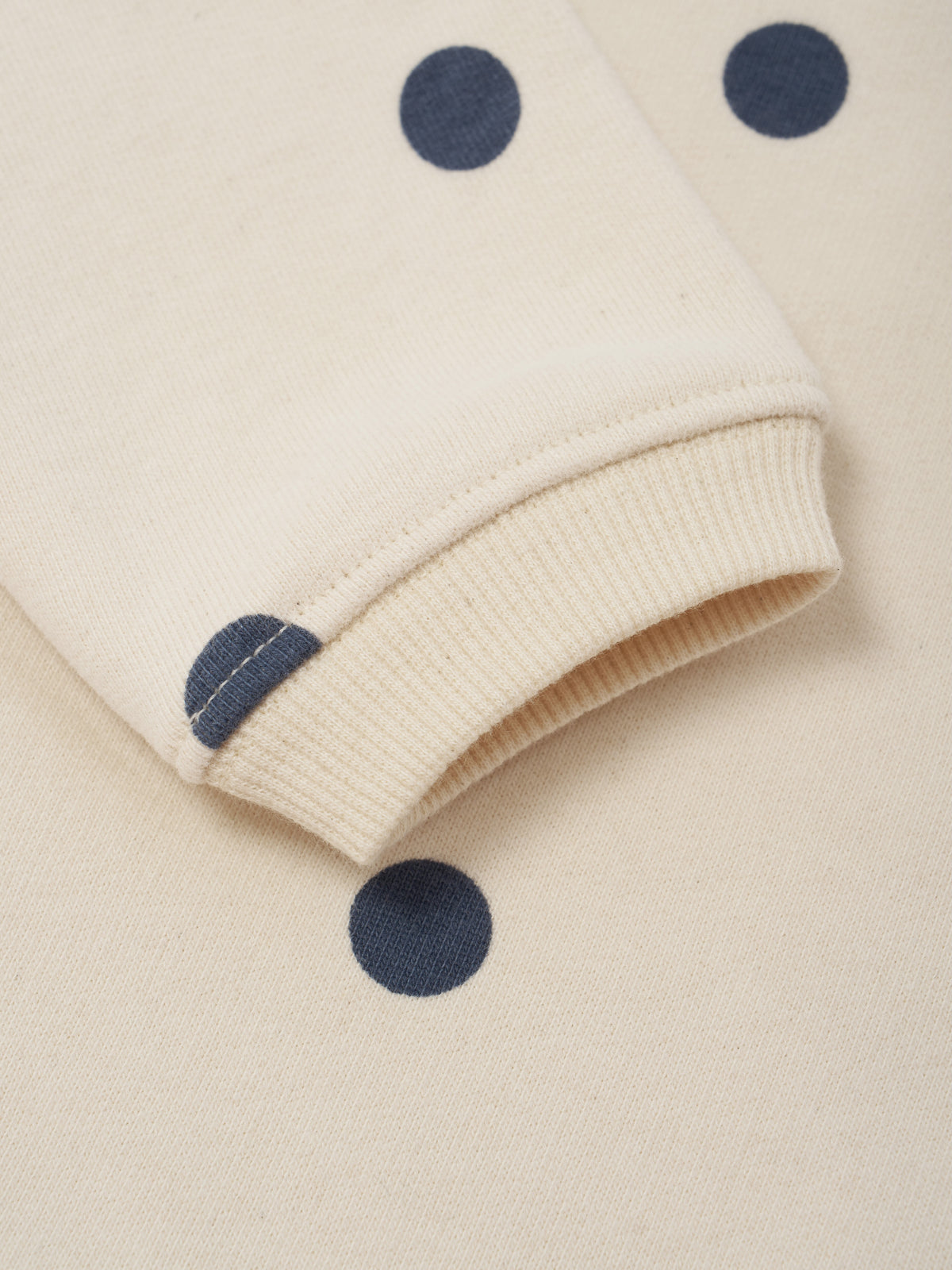 <Organic zoo> Fog Blue Dots Sweatshirt