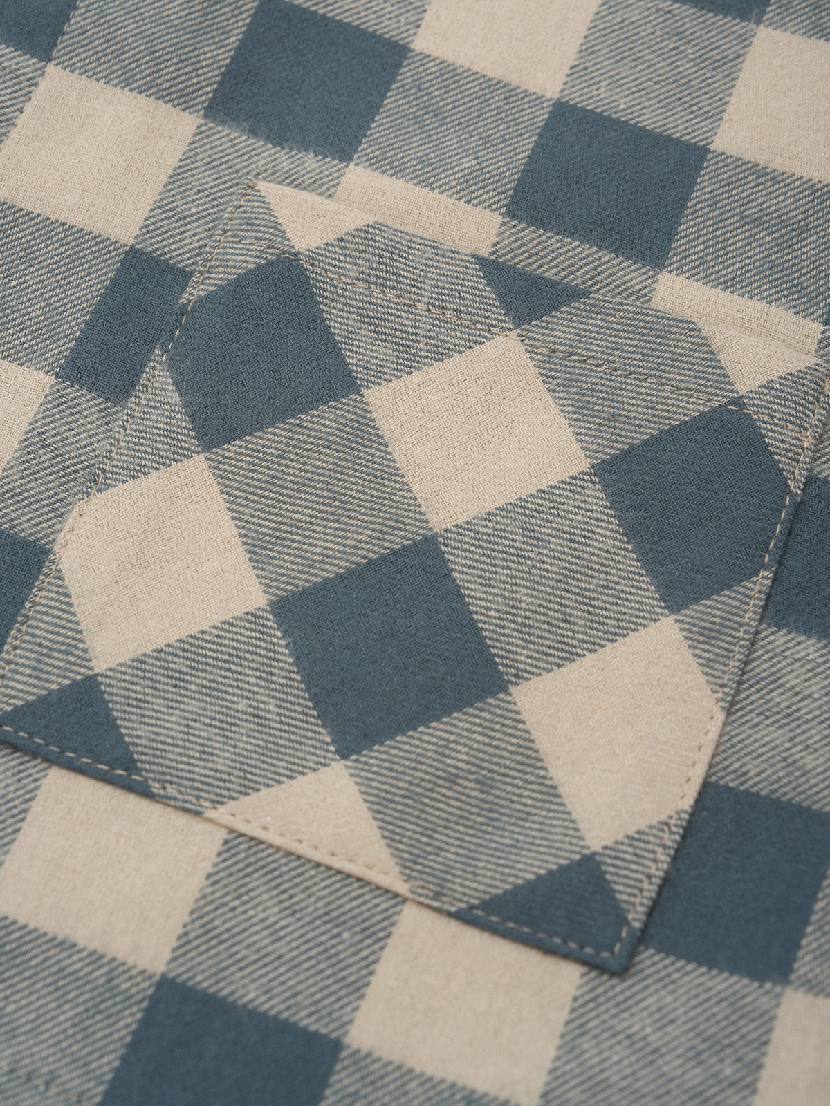 <Organic zoo> Fog Blue Gingham Lodge Shirt