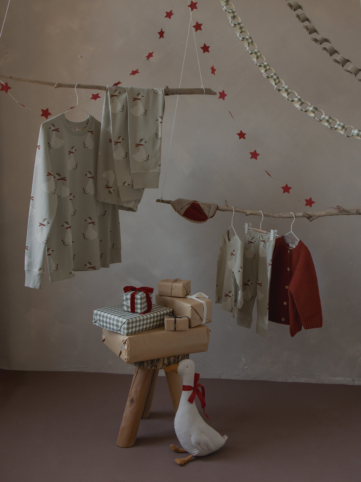 【予約】<Organic Zoo> Adult Christmas Goose PJ's