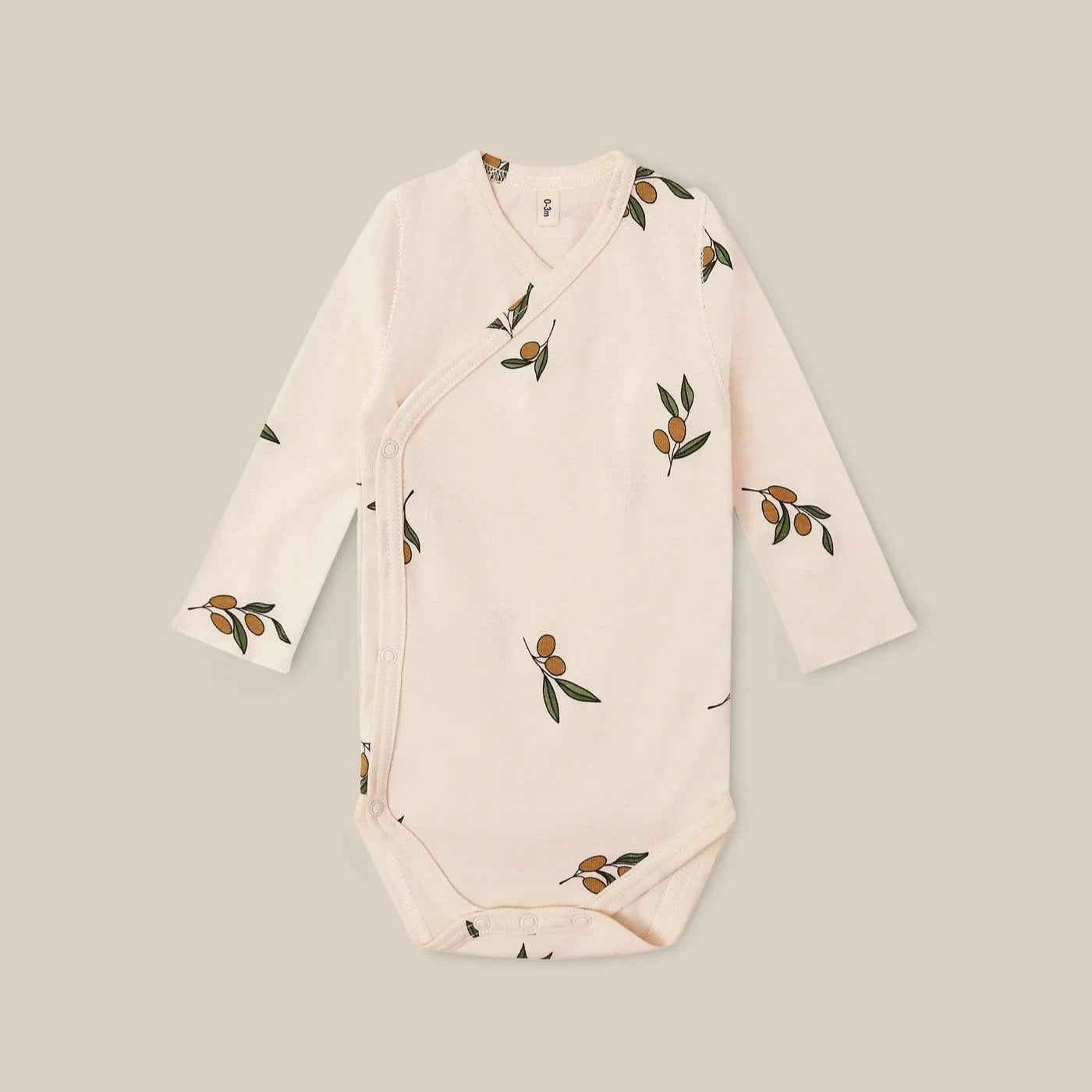 <Organic zoo> Olive Garden Wrap Over Bodysuit （0-12M）