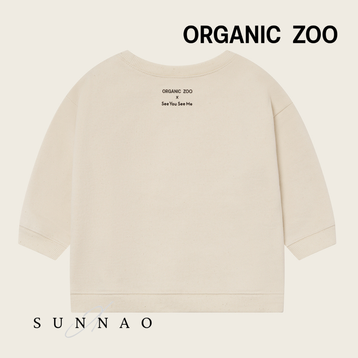<Organic zoo> Rooftop Gathering Sweatshirt Undyed