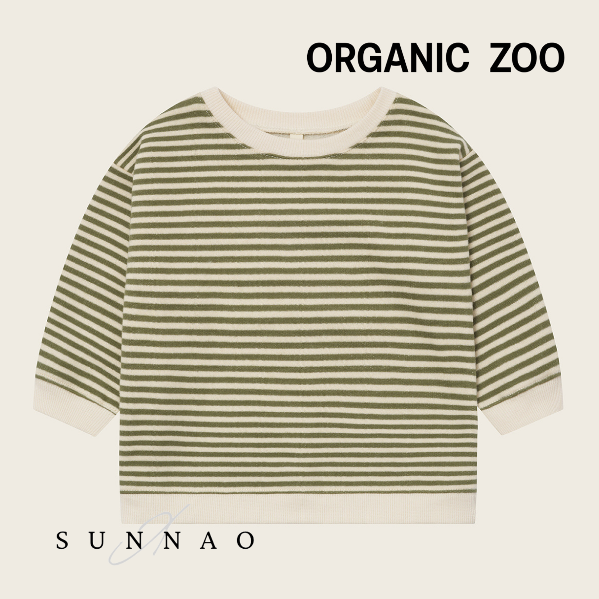 <Organic zoo> Fern Stripes Sweatshirt　