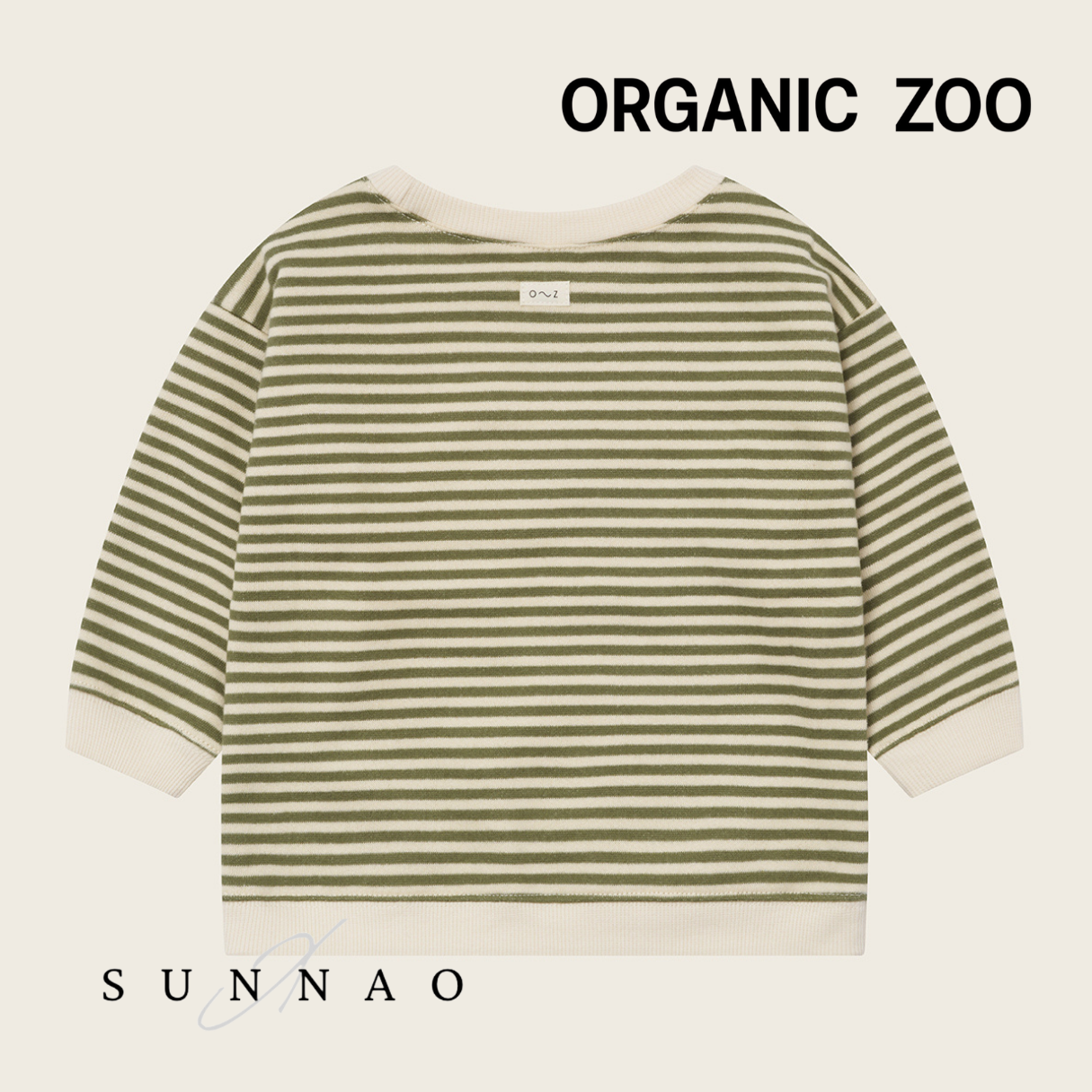 <Organic zoo> Fern Stripes Sweatshirt　