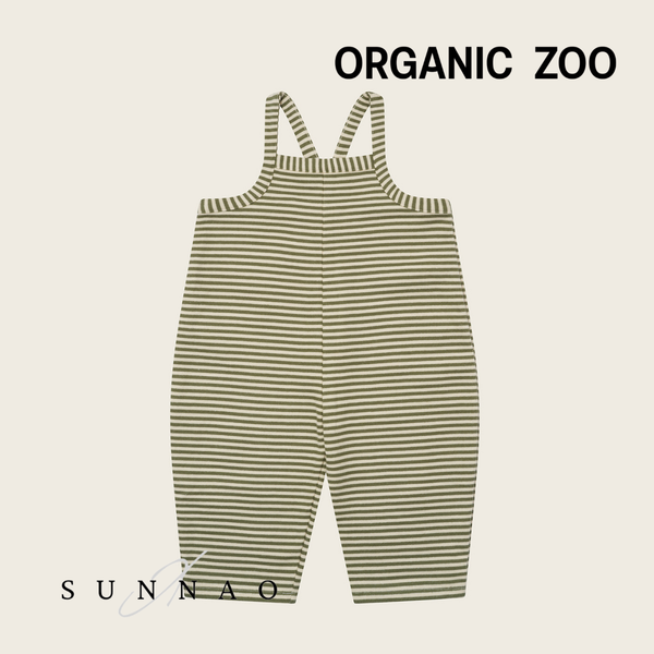 <Organic zoo> Fern Stripes Dungarees　