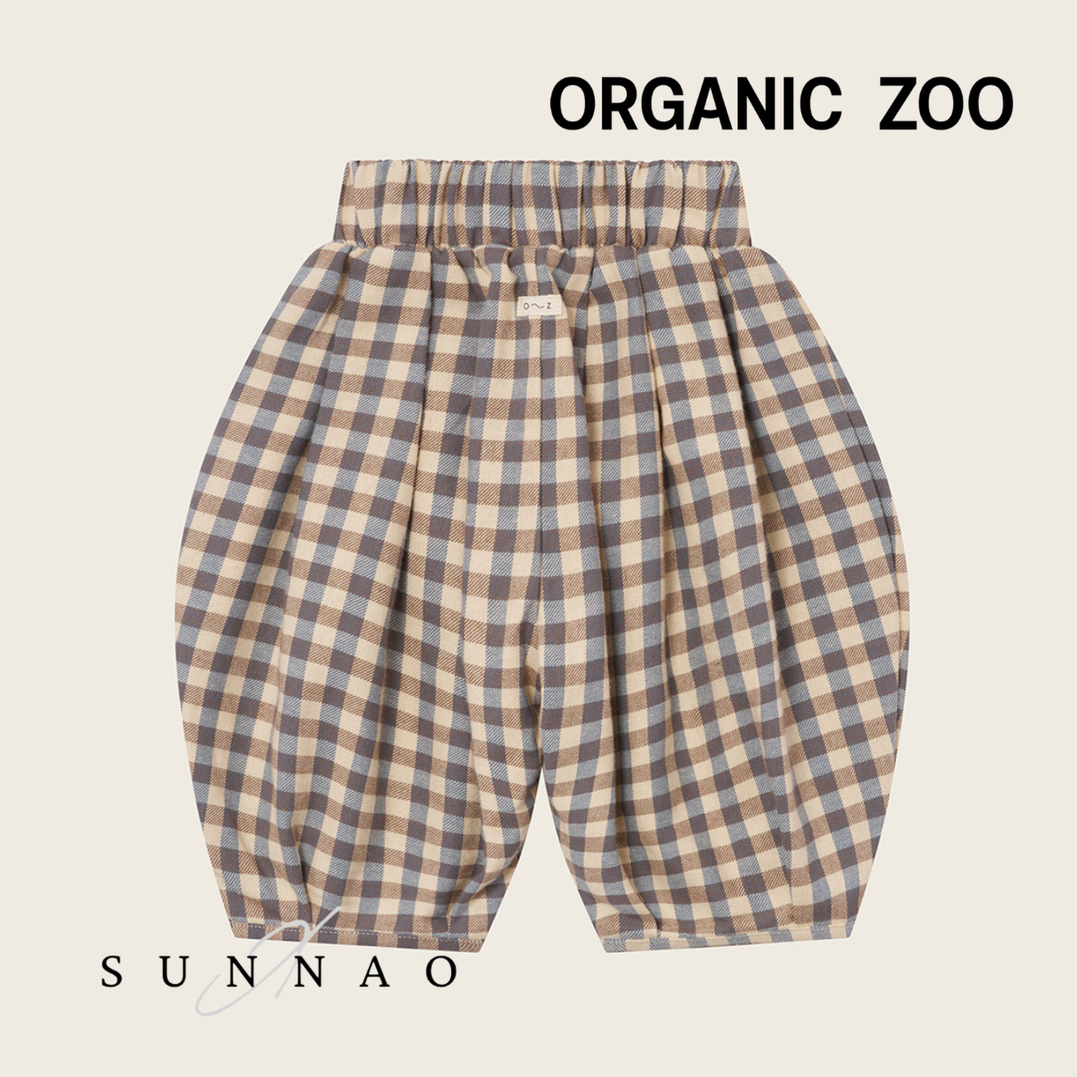 ORGANICZOO SHORELINE GINGHAM LODGE PANTS Shoreline Gingham Lodge