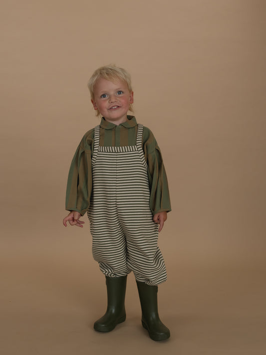 <Organic zoo> Fern Stripes Dungarees　
