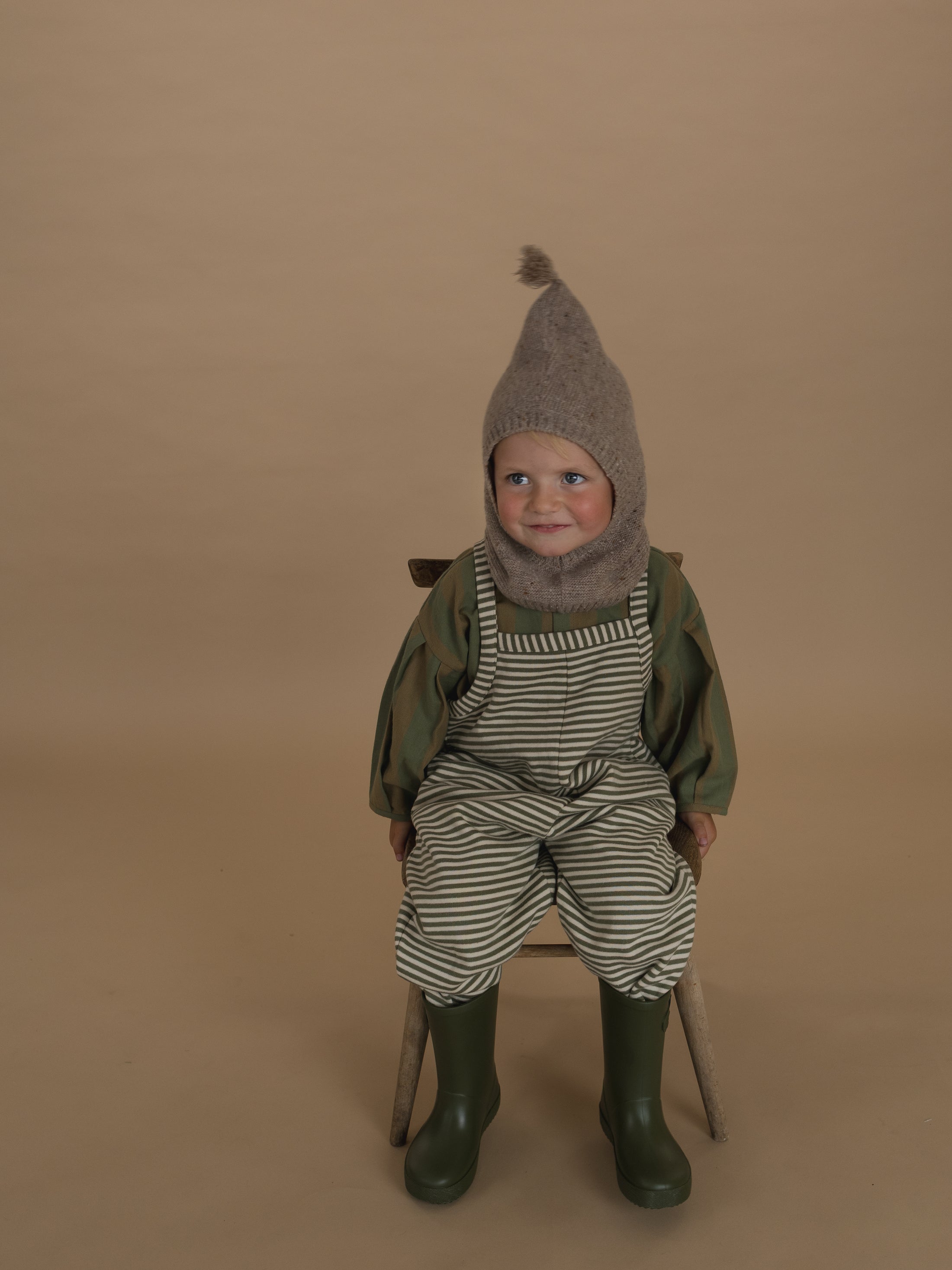 <Organic zoo> Fern Stripes Dungarees　