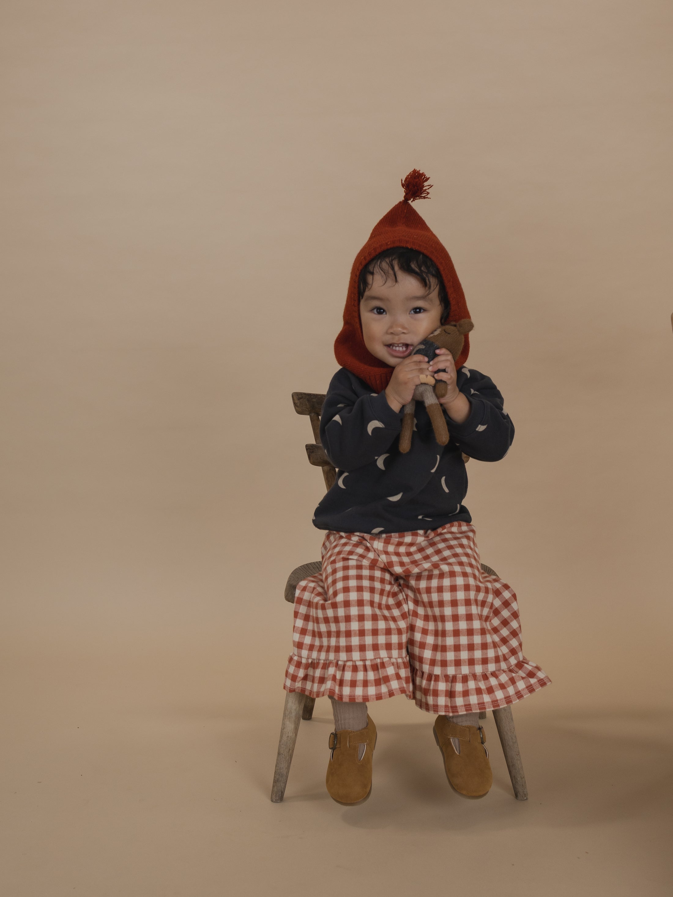 <Organic zoo> Paprika Gingham Frill Culottes　