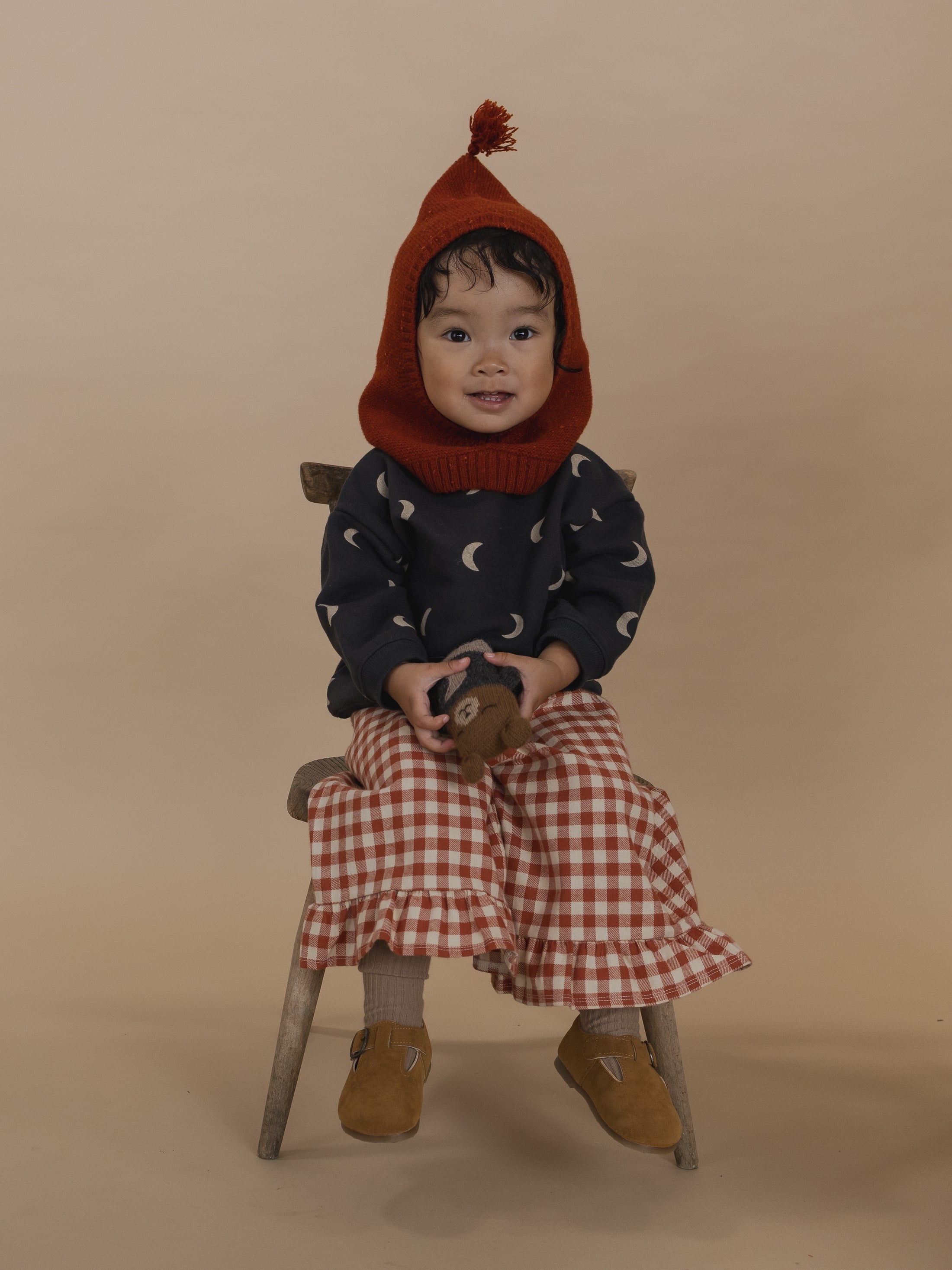 <Organic zoo> Paprika Gingham Frill Culottes　