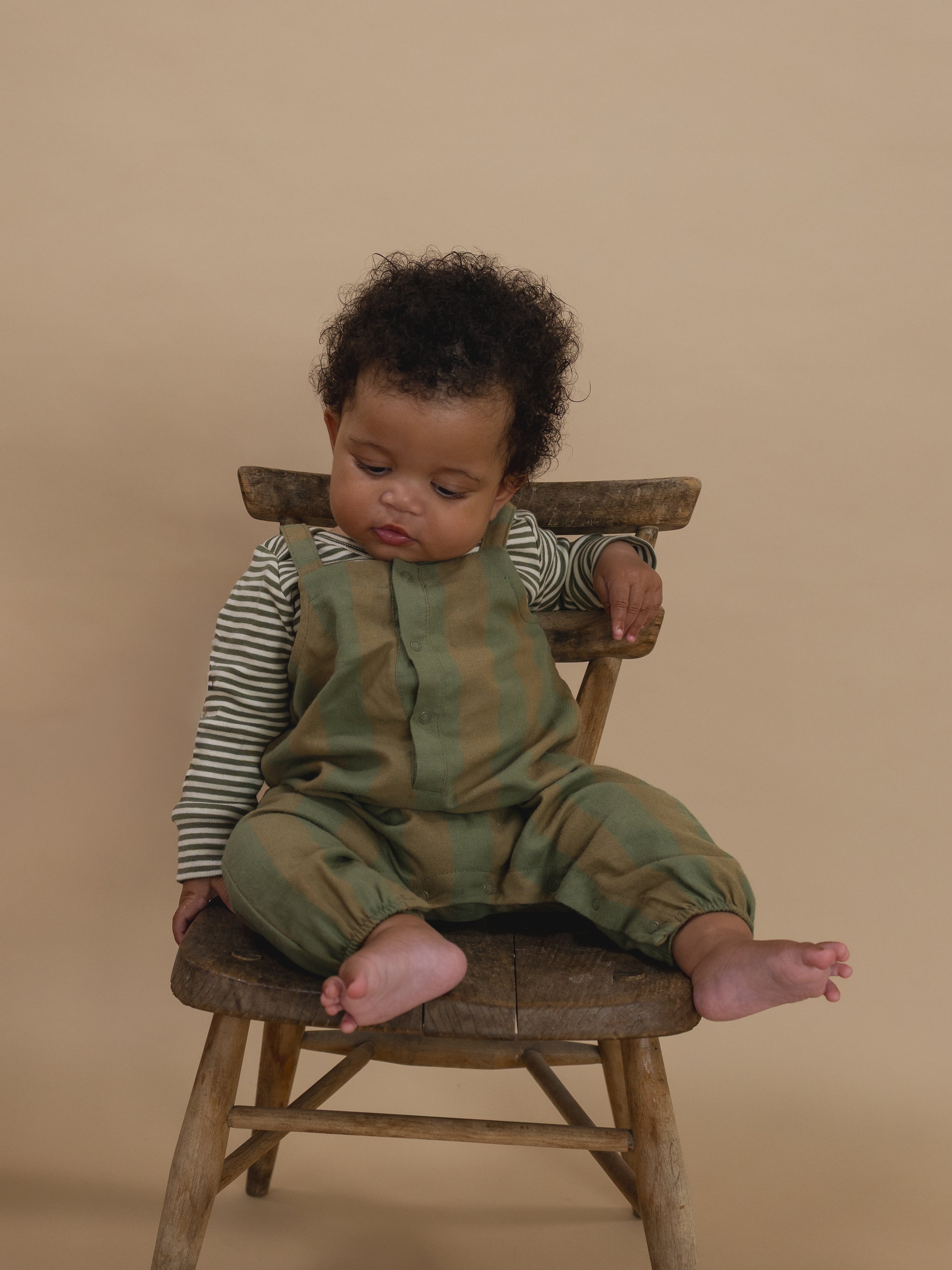 <Organic zoo> Woodland Stripes Salopette