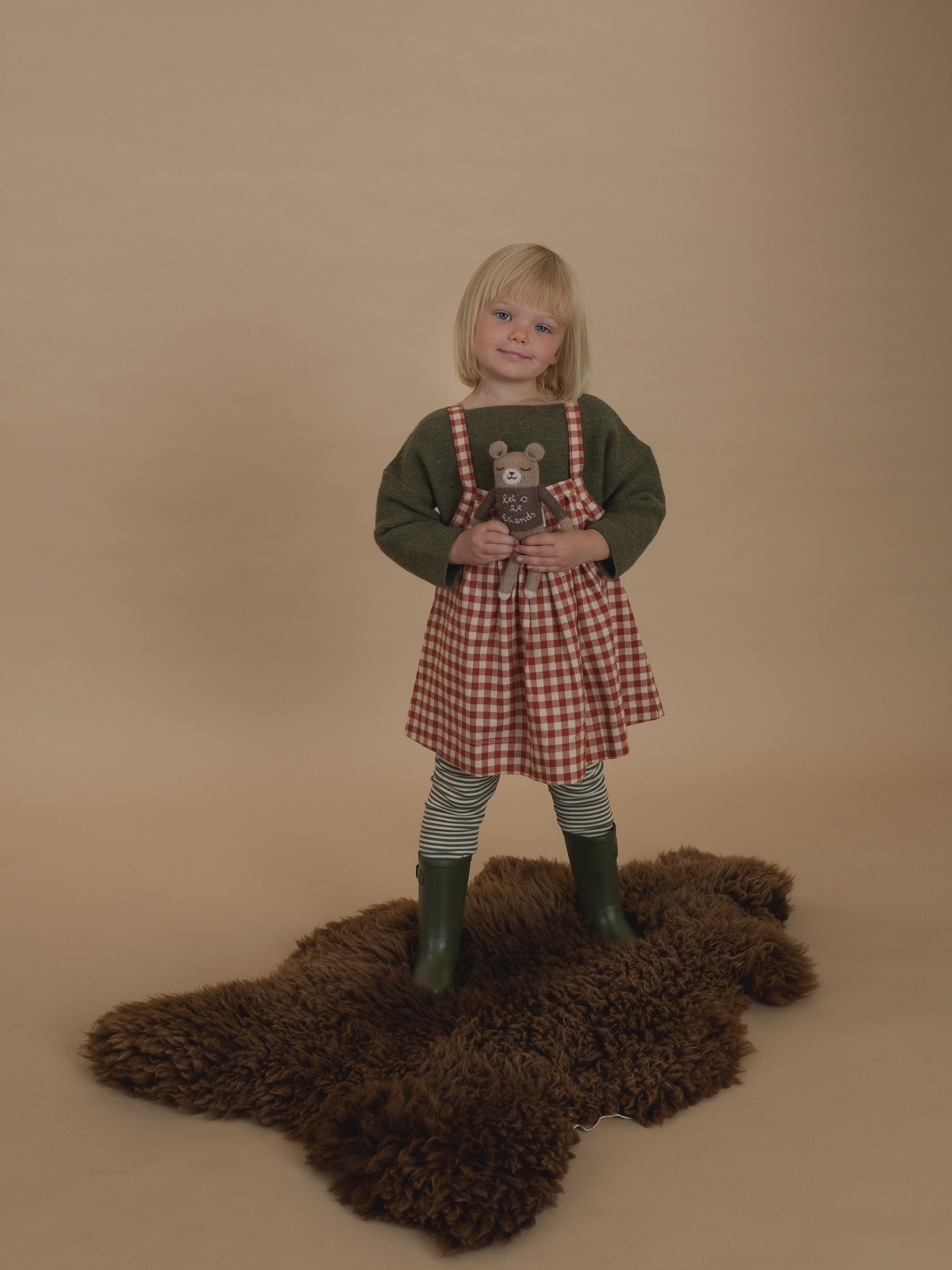 <Organic zoo> Paprika Gingham Tribe Skirt