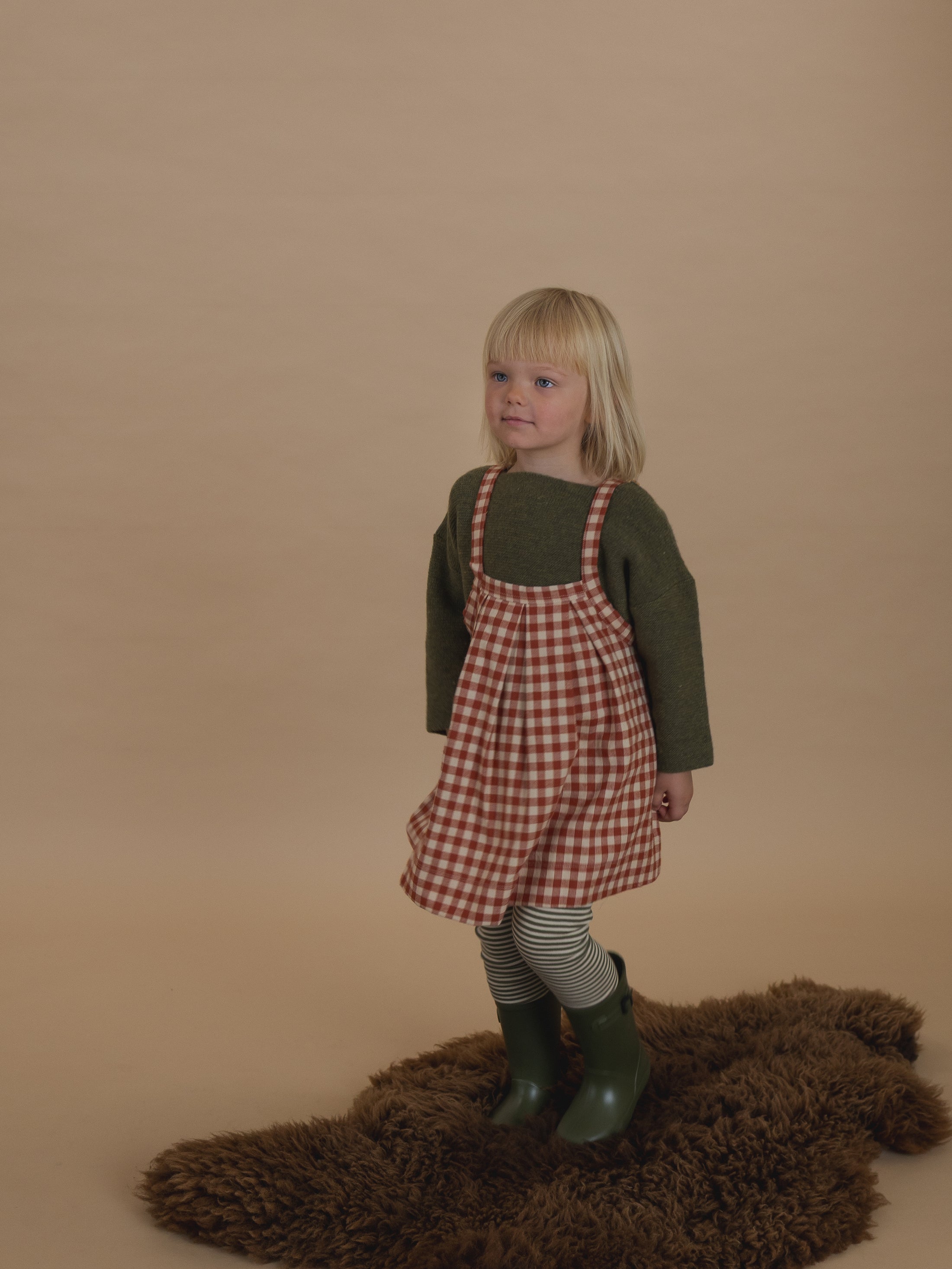 <Organic zoo> Paprika Gingham Tribe Skirt