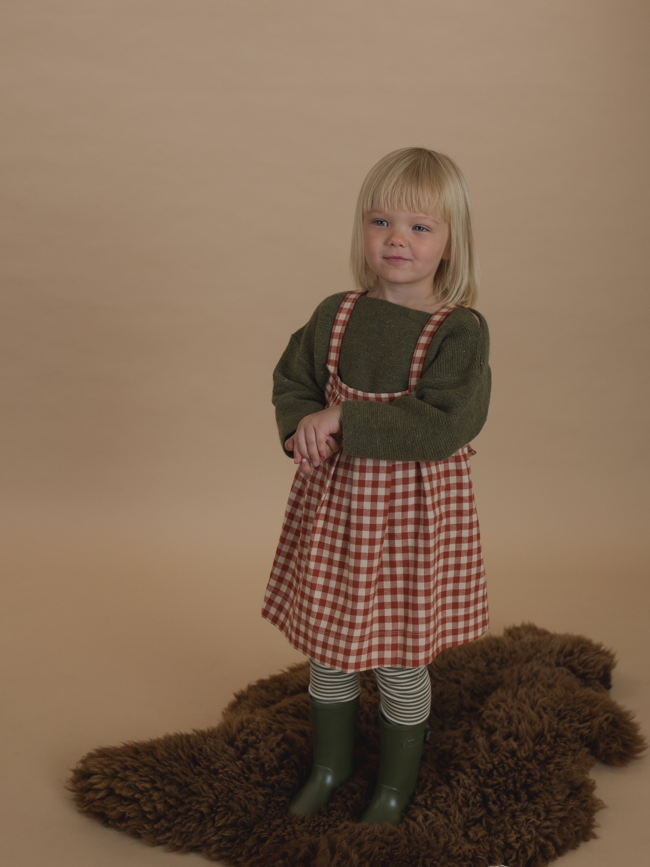 <Organic zoo> Paprika Gingham Tribe Skirt