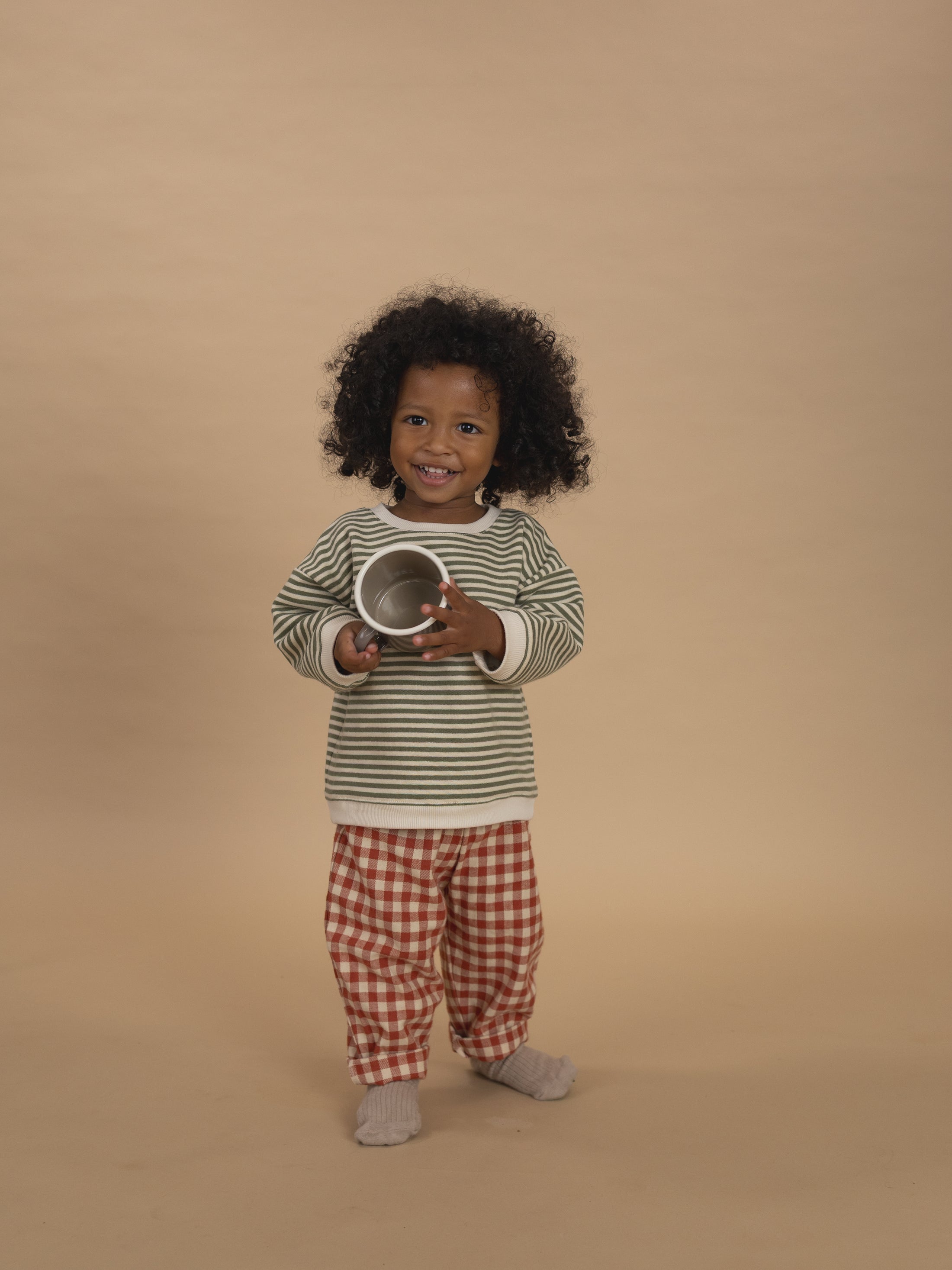 <Organic zoo> Paprika Gingham Carrot Pants　