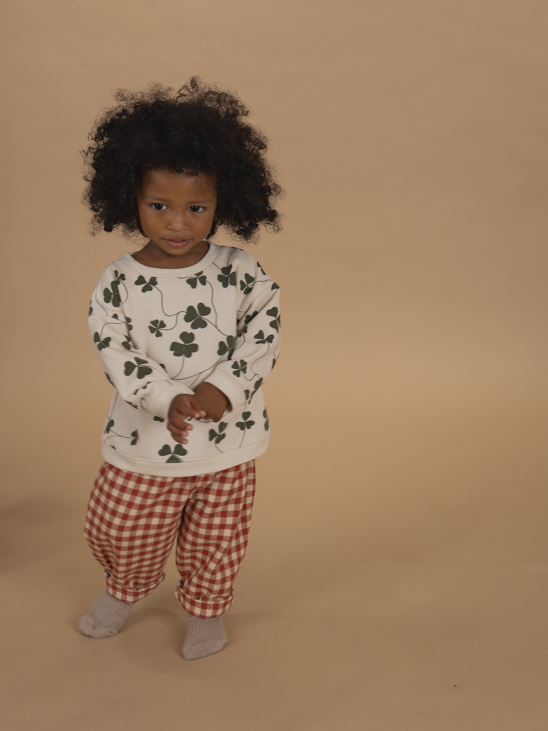 <Organic zoo> Paprika Gingham Carrot Pants　