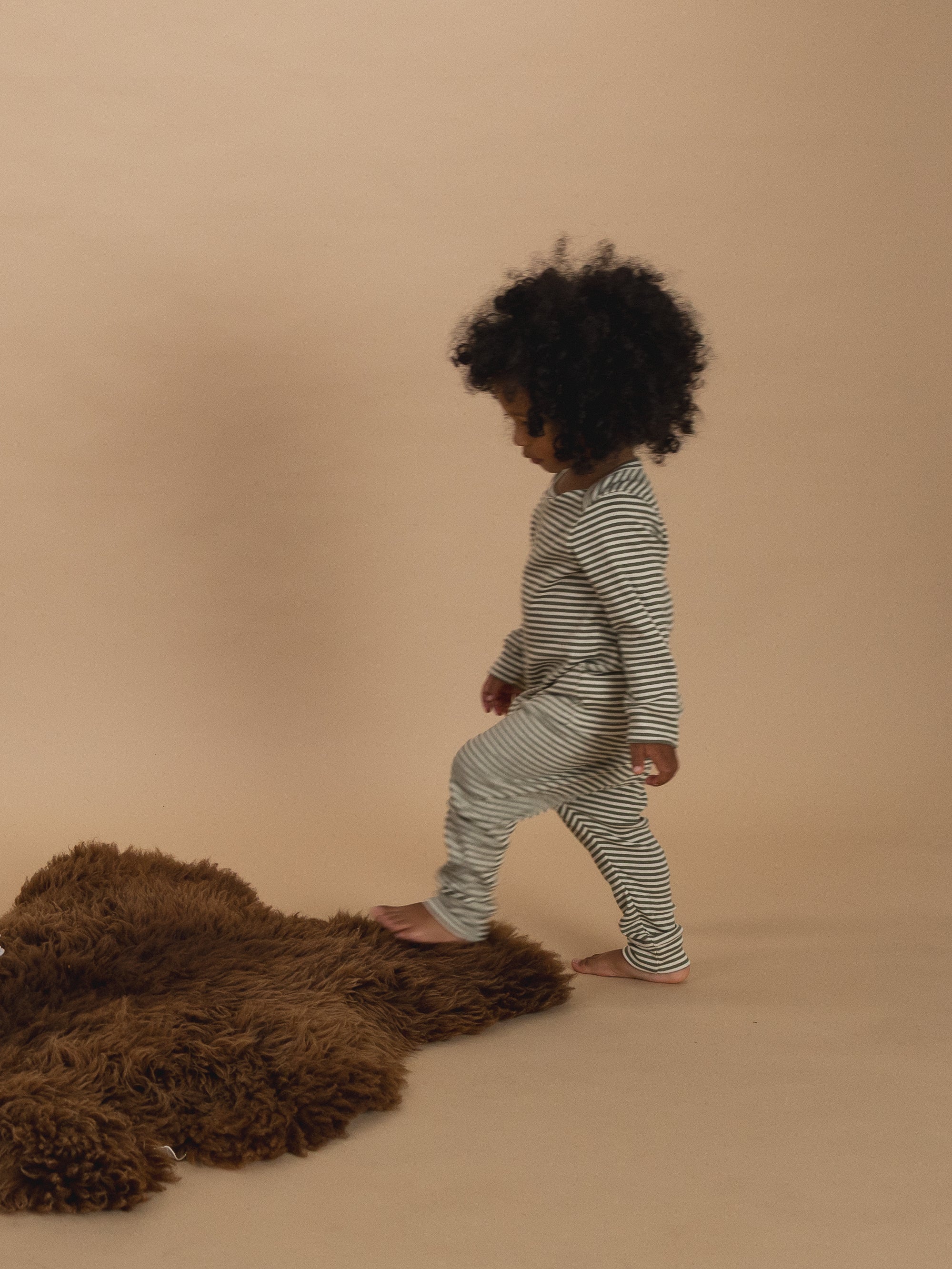 <Organic zoo> Fern Stripes Base Layer Set　