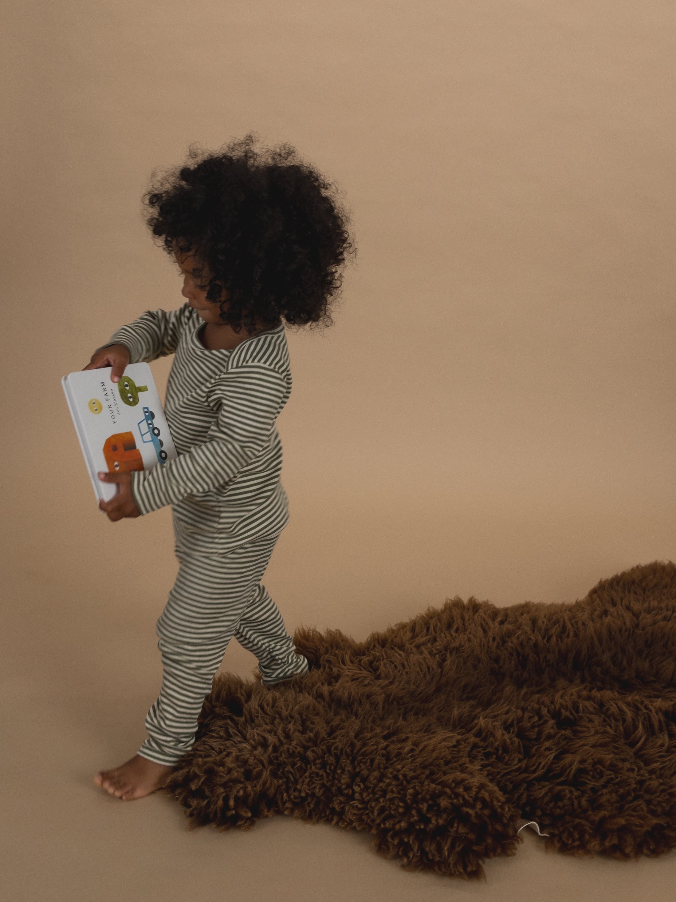 <Organic zoo> Fern Stripes Base Layer Set　