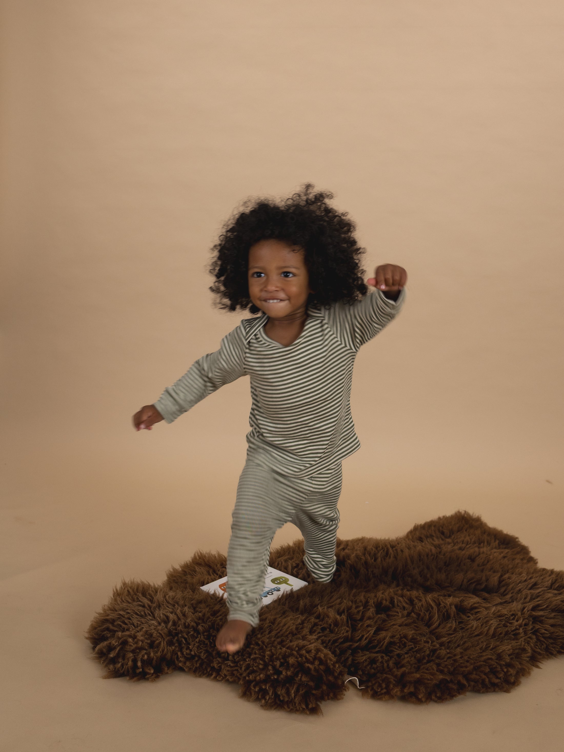 <Organic zoo> Fern Stripes Base Layer Set　