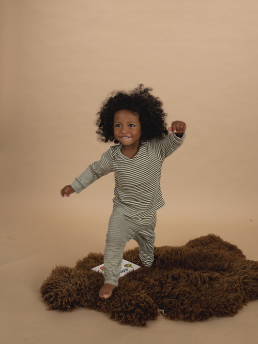 <Organic zoo> Fern Stripes Base Layer Set　