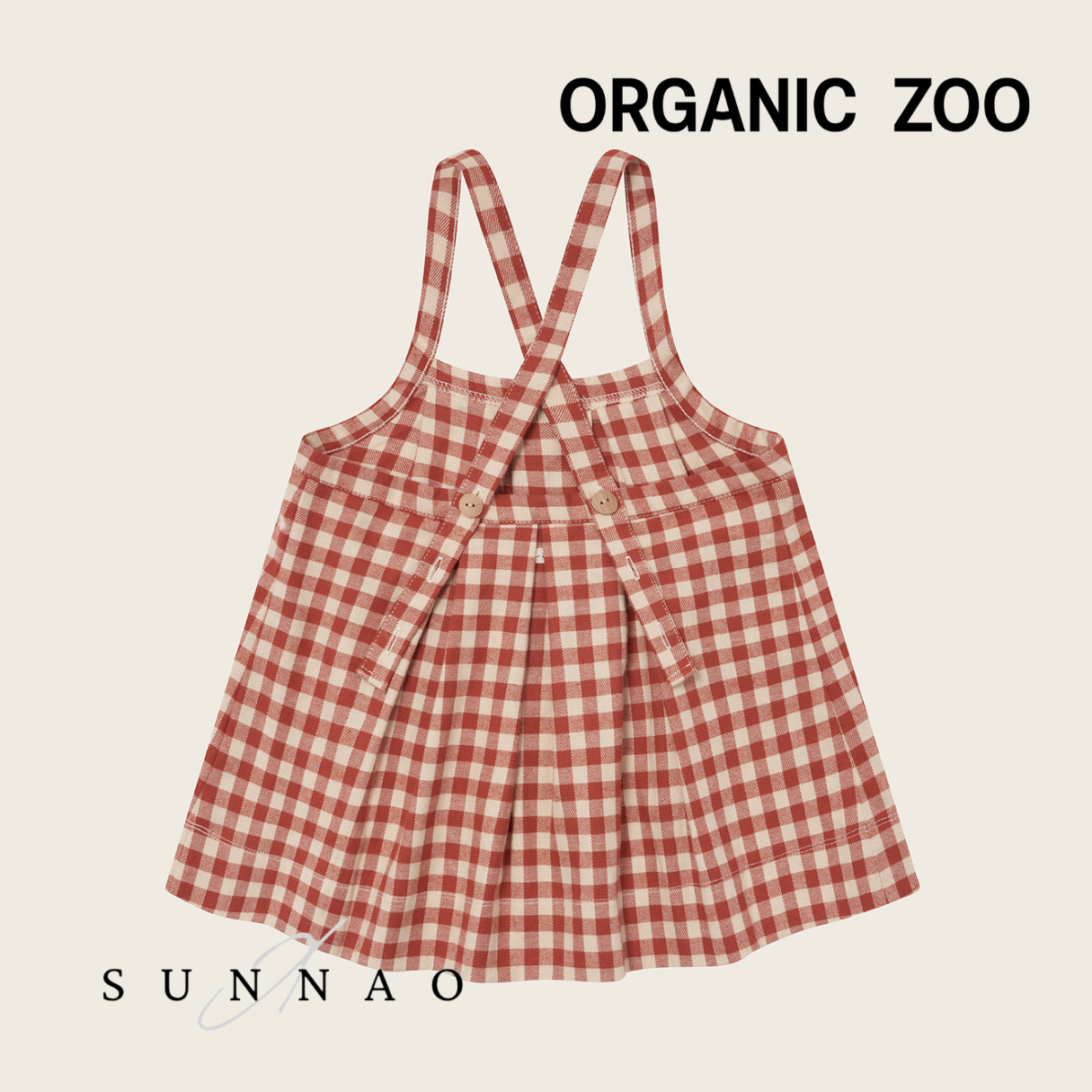 <Organic zoo> Paprika Gingham Tribe Skirt
