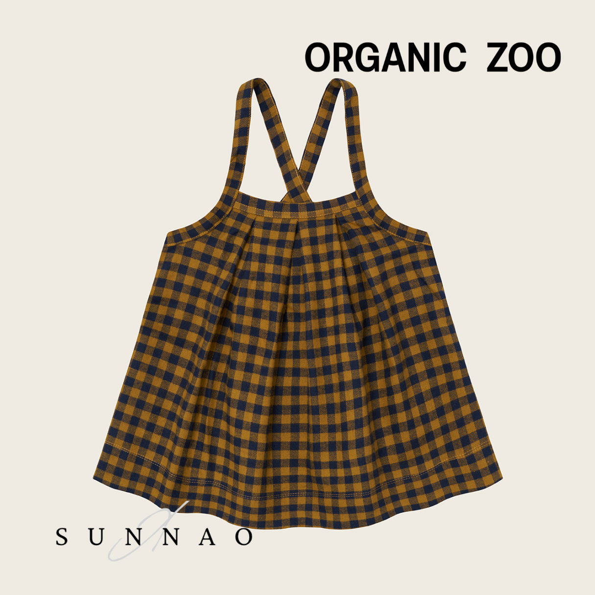 <Organic zoo> Blueberry Gingham Tribe Skirt