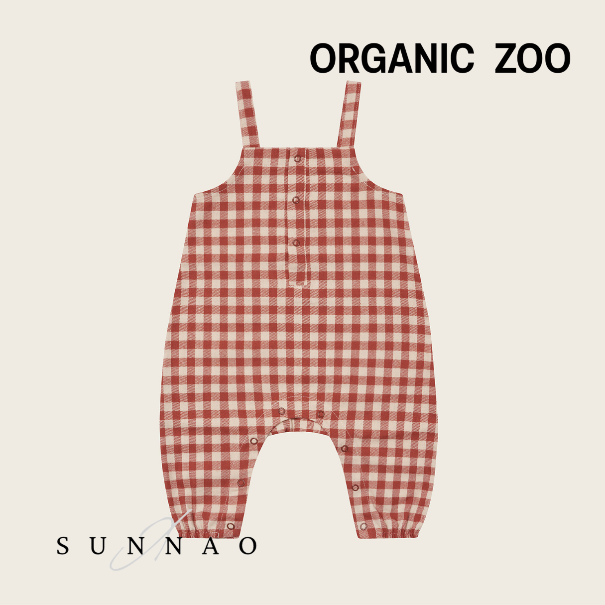 organic zoo オーガニックズー ギンガムサロペット 新品未使用 organic 
