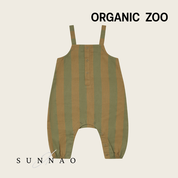 <Organic zoo> Woodland Stripes Salopette