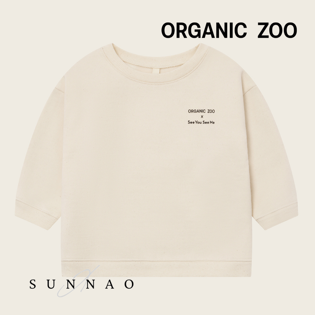 <Organic zoo> Forest Song Sweatshirt Undyed
