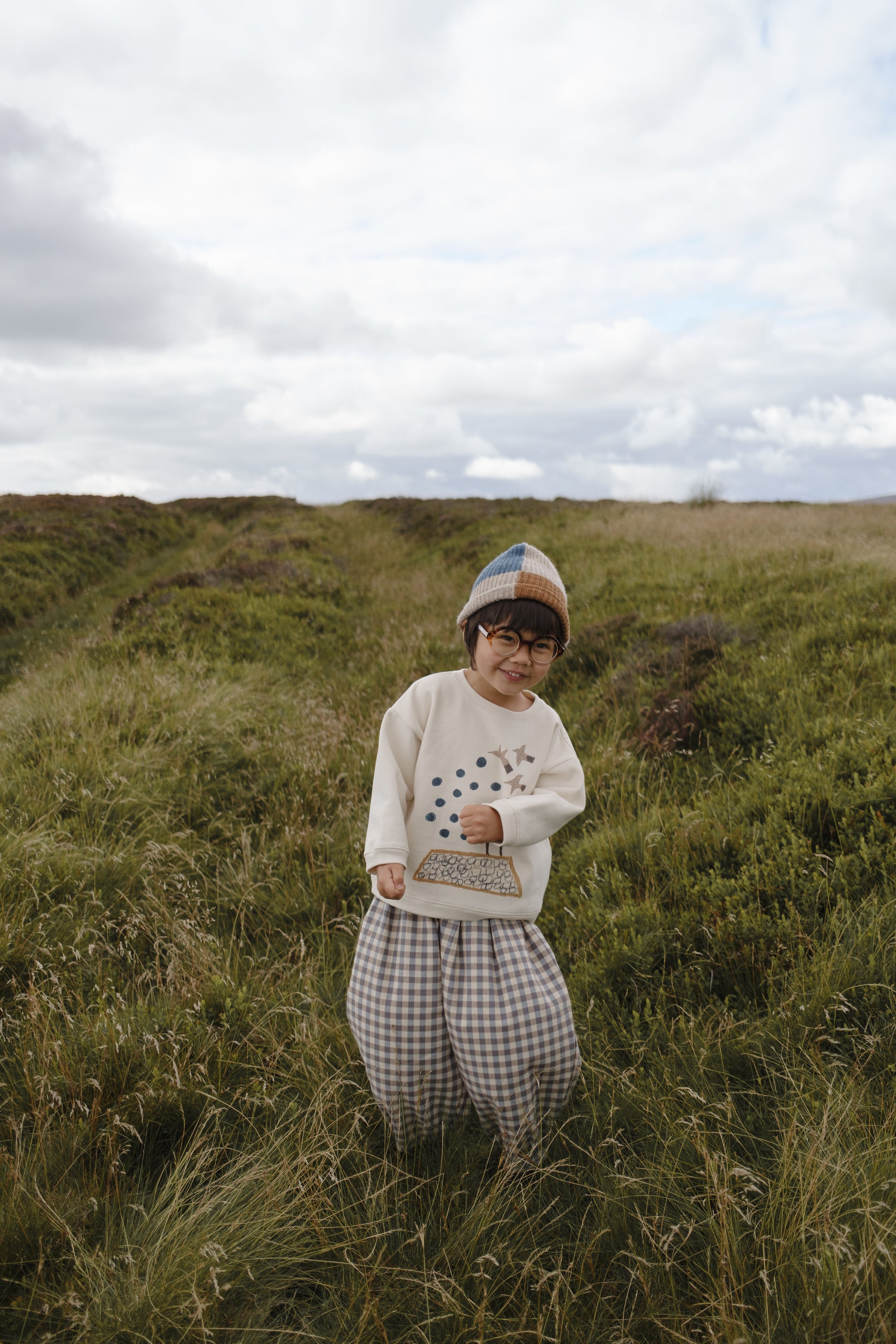 <Organic zoo> Shoreline Gingham Lodge Pants　