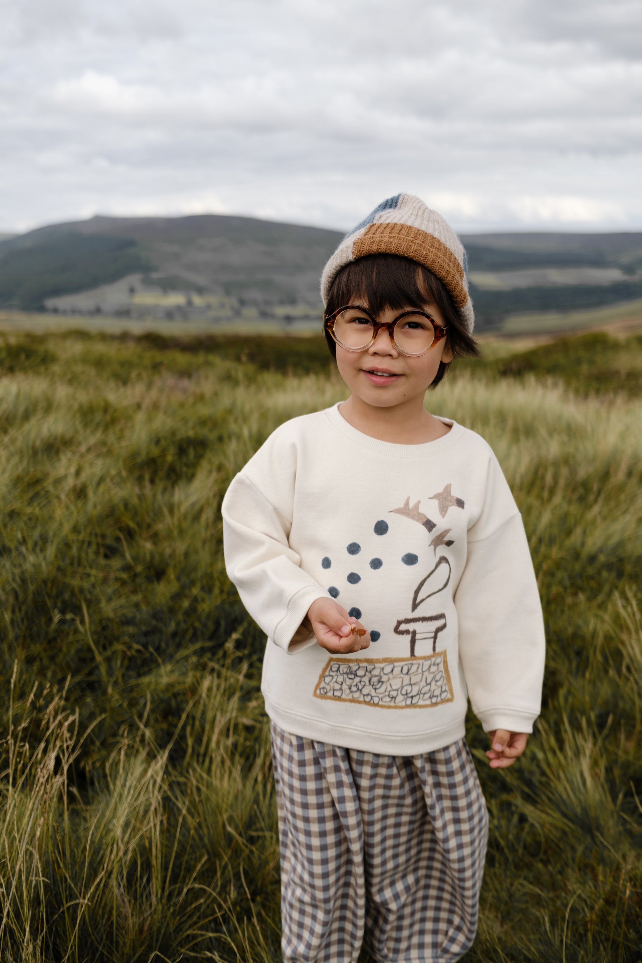 <Organic zoo> Rooftop Gathering Sweatshirt Undyed