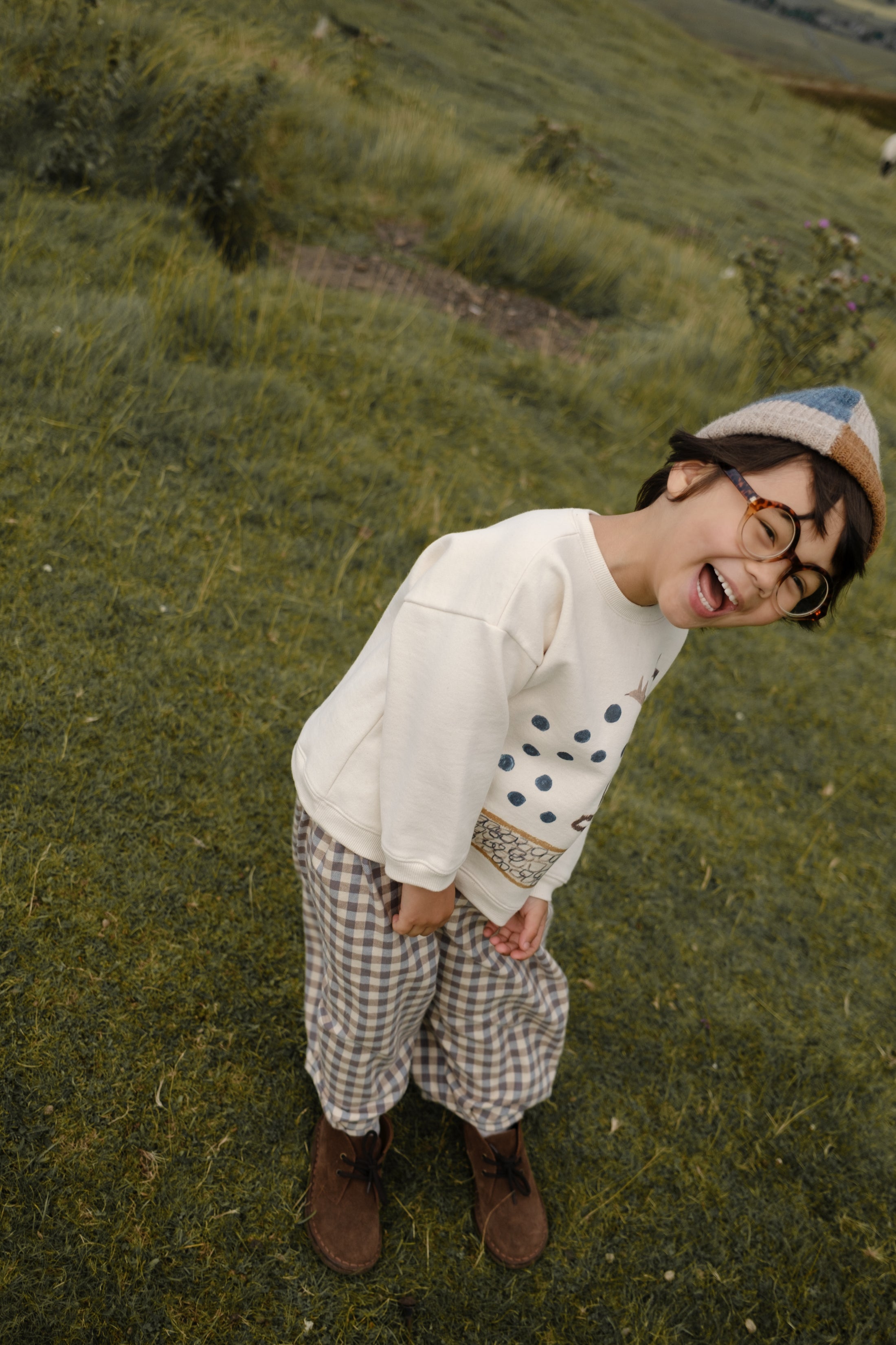 <Organic zoo> Rooftop Gathering Sweatshirt Undyed